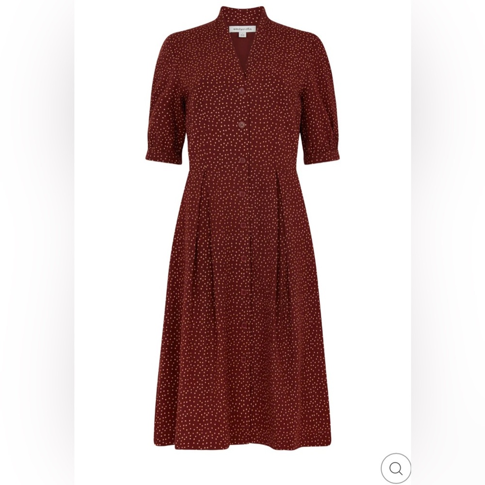 NWT | Emily and Fin | Stella Auburn Mini Spot Dress | Medium